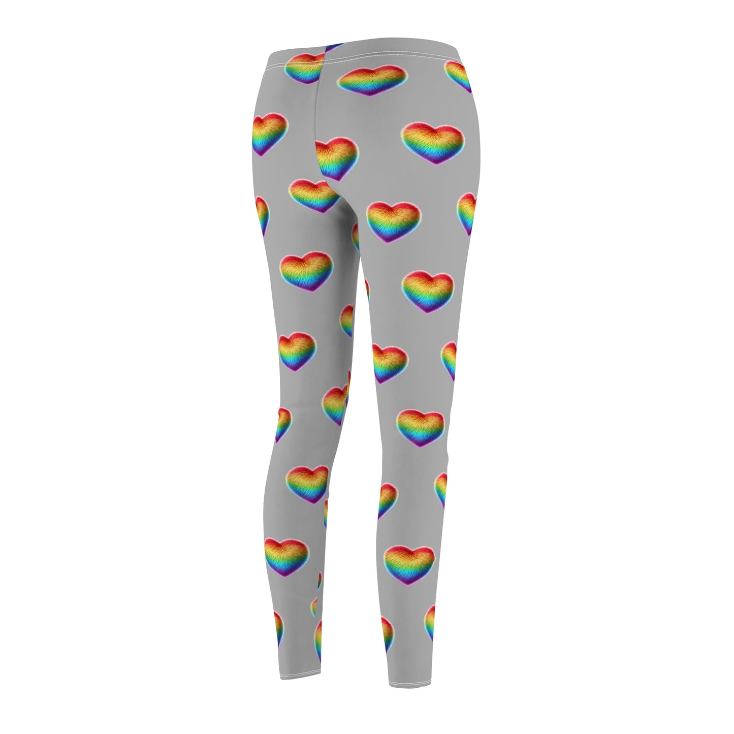 Rainbow Heart Skinny Fit Leggings by Ts1st Shop