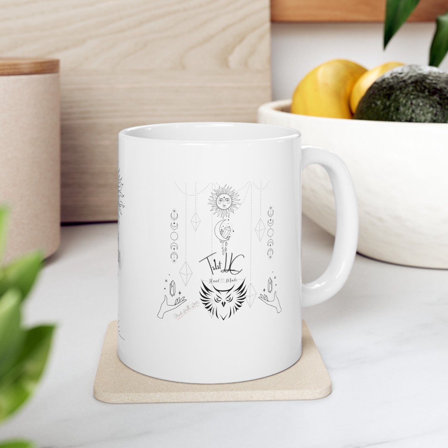 Ceramic Mug, (11oz, 15oz) ts1st logo