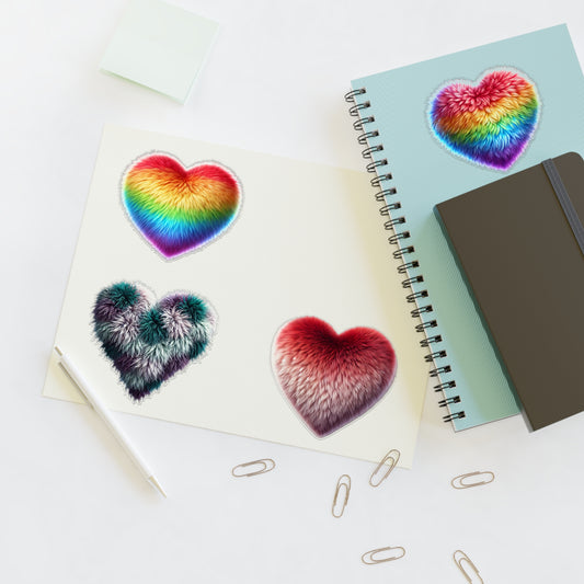 3D Puffy Heart Vinyl Sticker Sheet – Unique Ts1st Shop Design