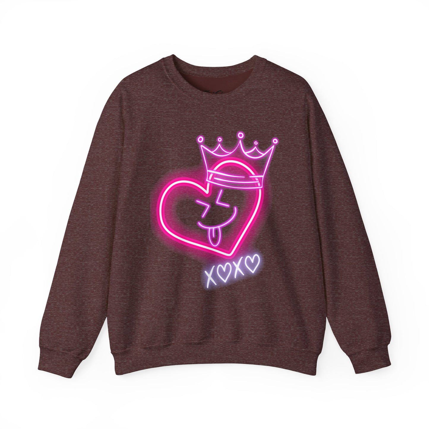 Cozy Valentine Crewneck Sweatshirt – Designed by Ts1st Shop