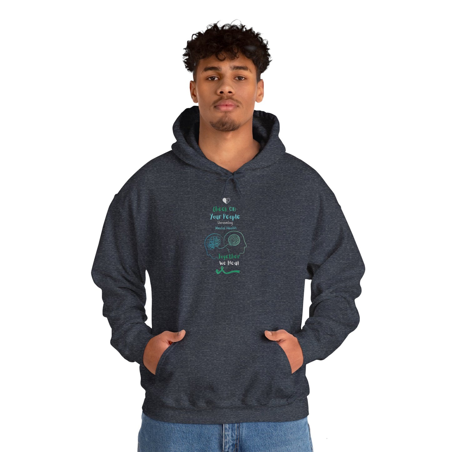 Check on Your People – Unraveling Mental Health Together Hoodie