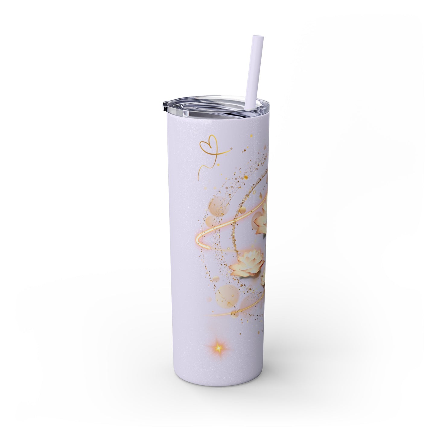 Skinny Tumbler with Straw, 20oz By Ts1st LLC