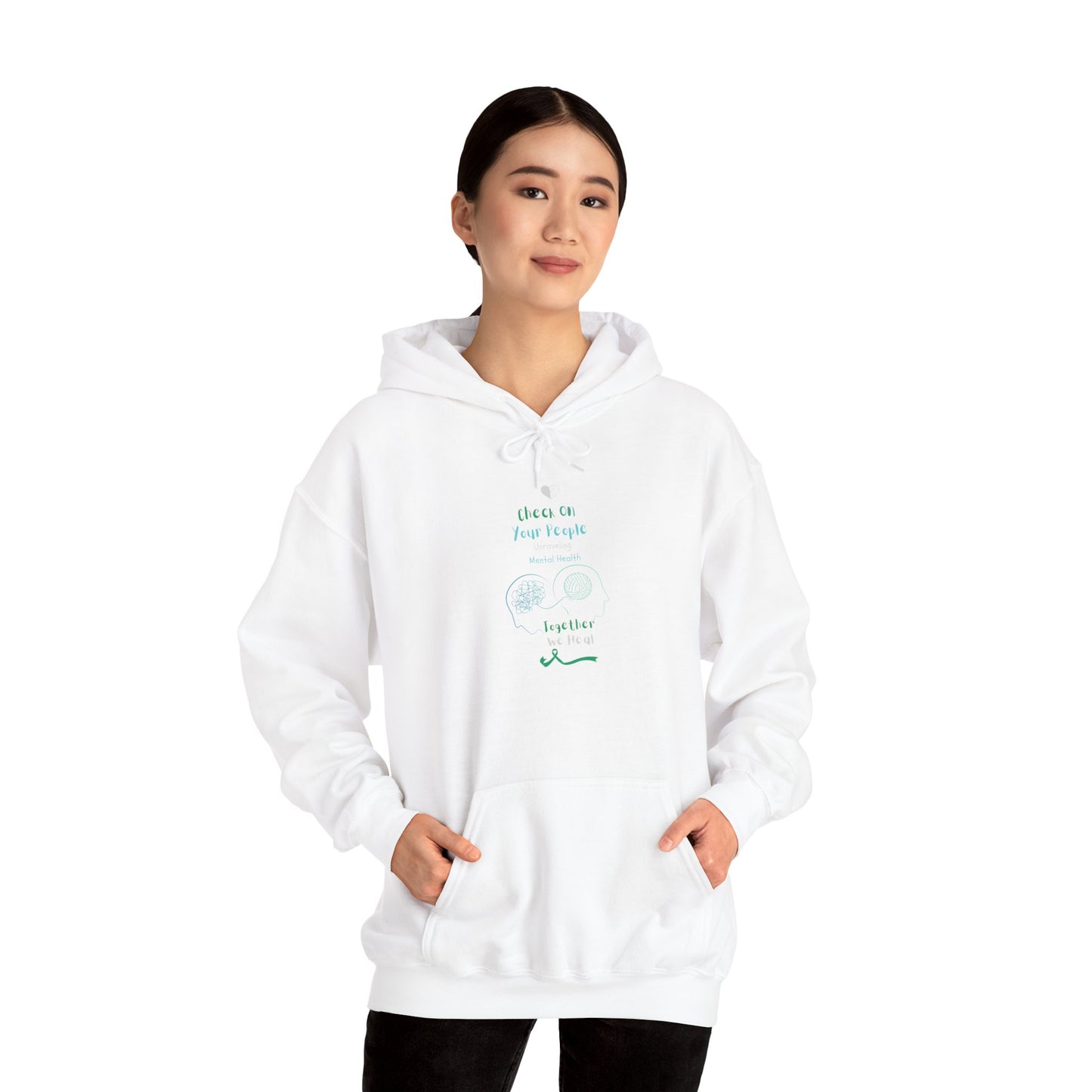 Check on Your People – Unraveling Mental Health Together Hoodie