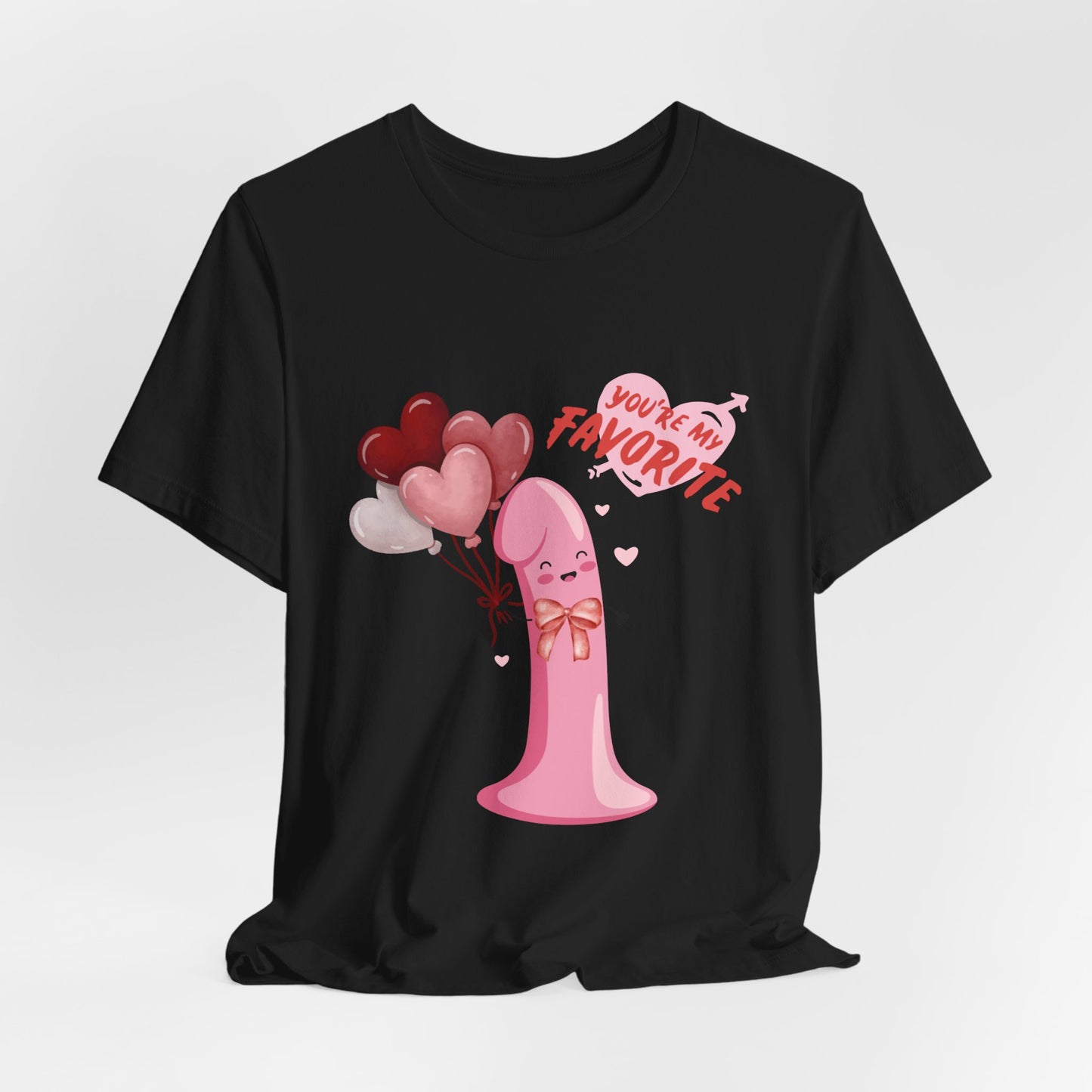 Funny "Valentine Peen" Short Sleeve Tee – Humorous Design for Singles - Unisex - Designs By Ts1st Shop