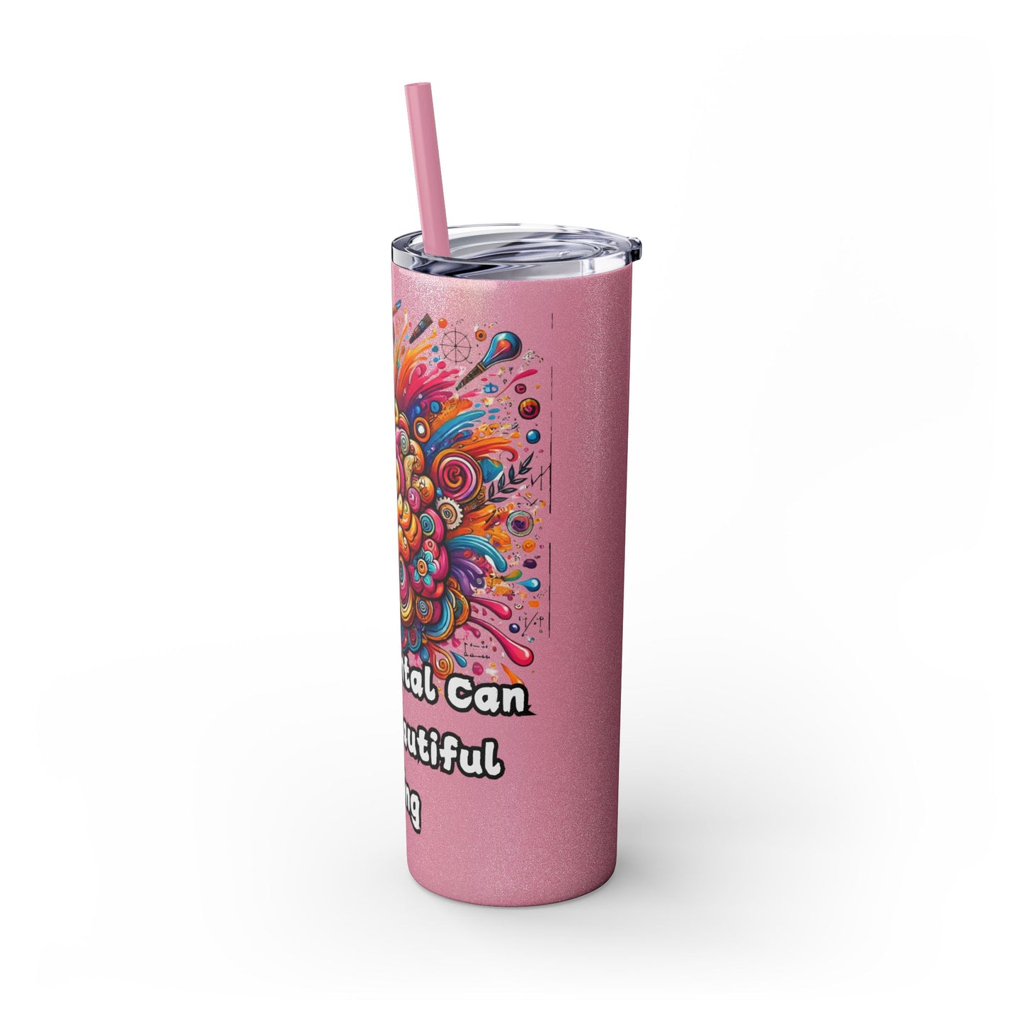 Skinny Tumbler with Straw, 20oz