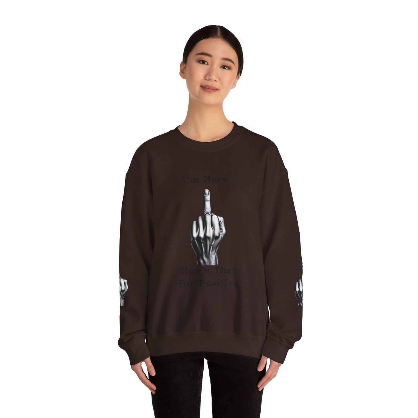 Middle Finger Graphic Unisex Crewneck Sweatshirt - Ts1st