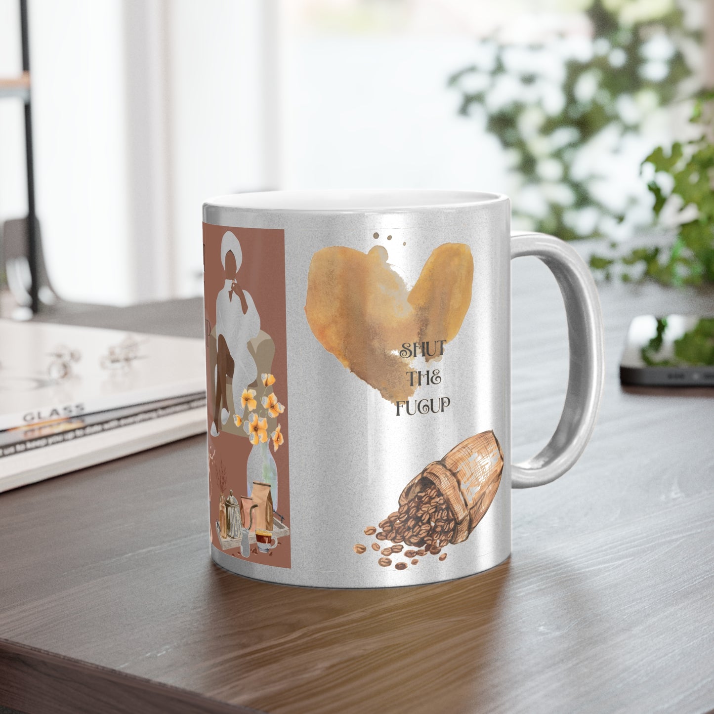 Moody Coffee - Metallic Mug (Silver\Gold)