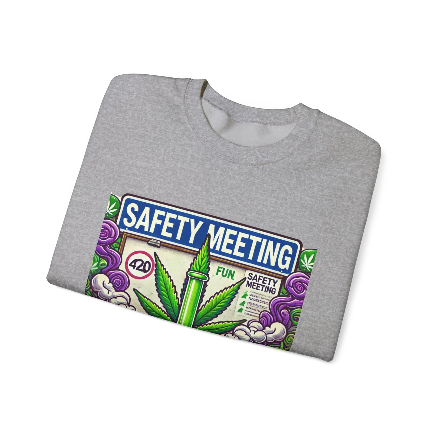 Safety Meeting - Cannabis Lovers - Unisex Heavy Blend™ Crewneck Sweatshirt - Ts1st