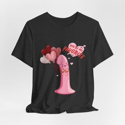 Funny "Valentine Peen" Short Sleeve Tee – Humorous Design for Singles - Unisex - Designs By Ts1st Shop