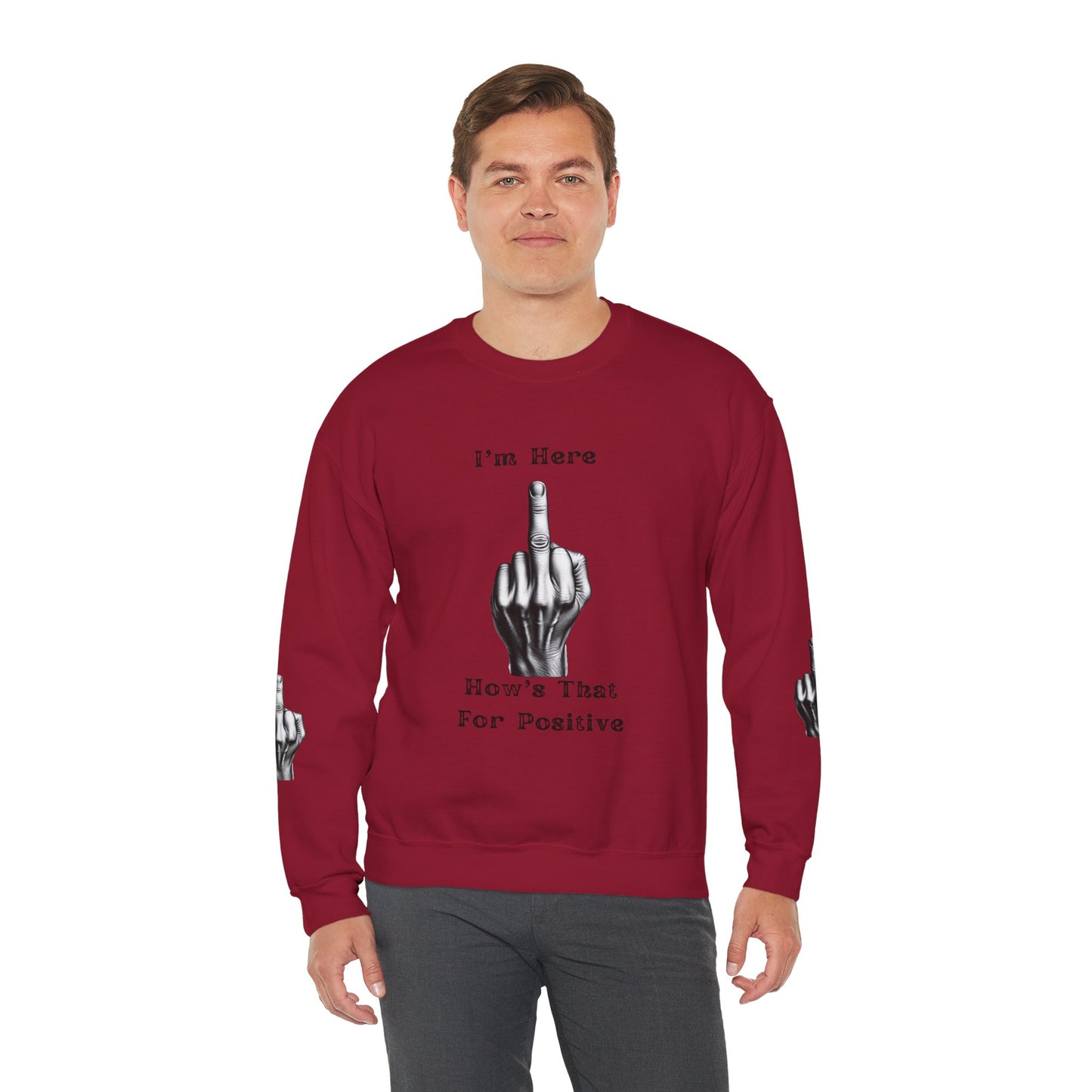 Middle Finger Graphic Unisex Crewneck Sweatshirt - Ts1st