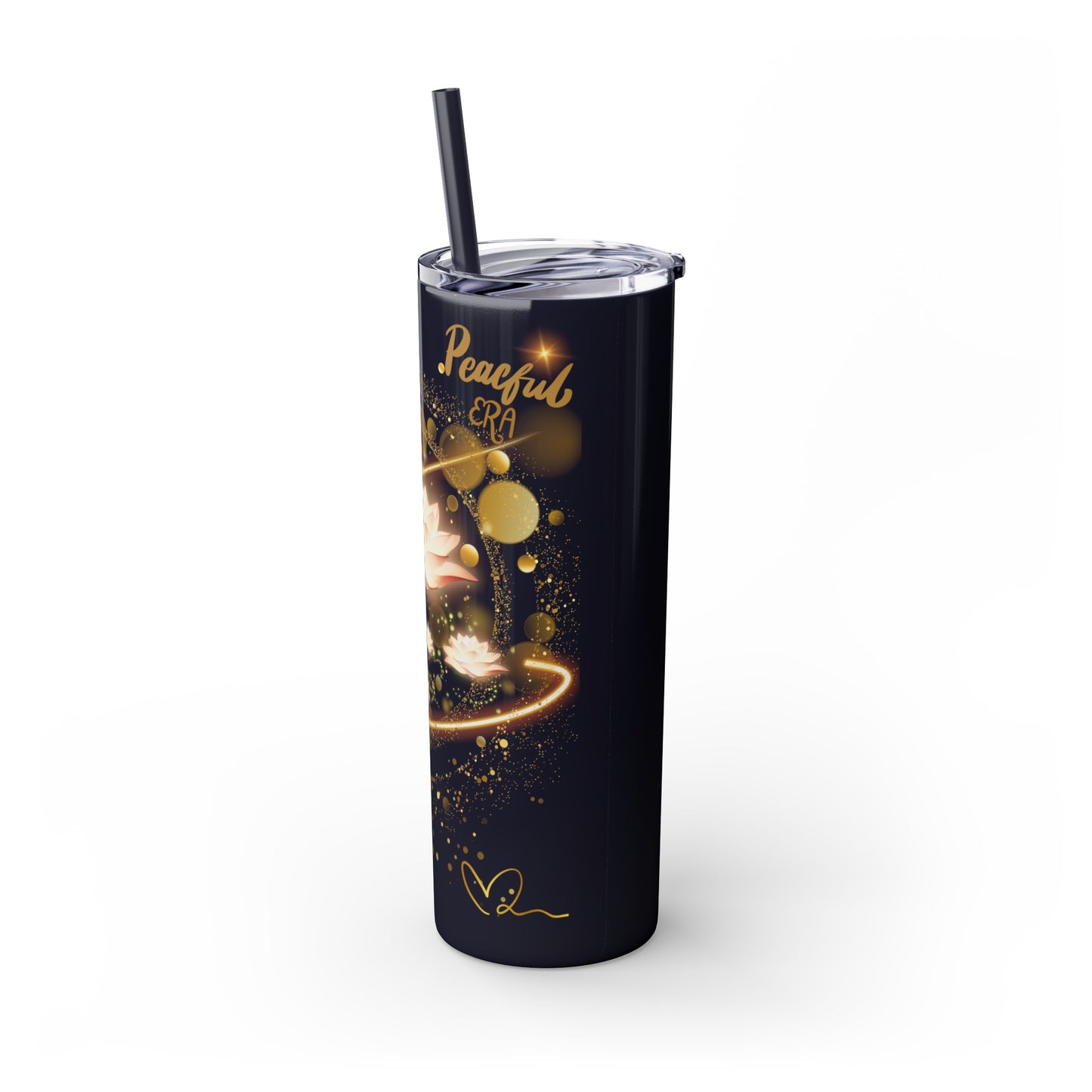 Skinny Tumbler with Straw, 20oz By Ts1st LLC