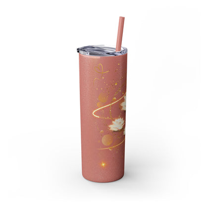 Skinny Tumbler with Straw, 20oz By Ts1st LLC