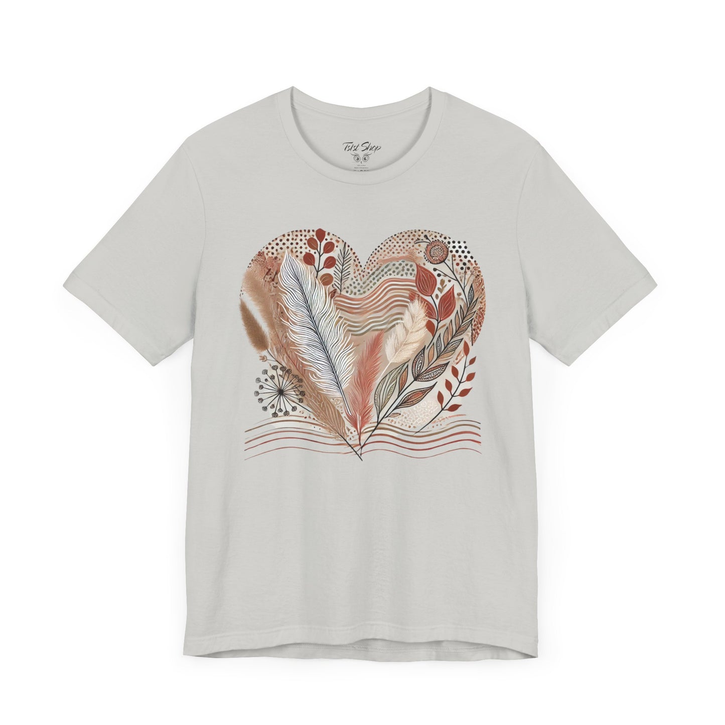 Boho Heart Unisex Jersey Tee – Comfy Vibes for Everyday - By Ts1st Shop