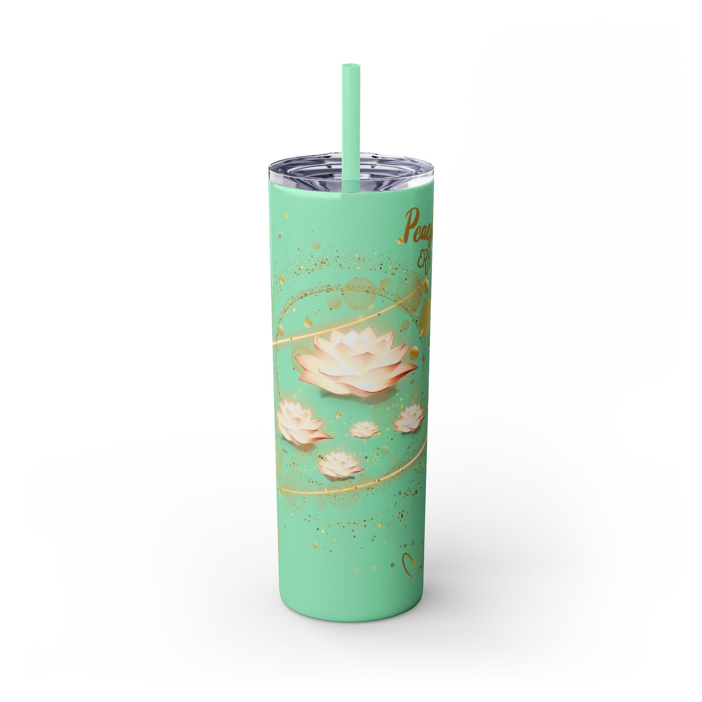 Skinny Tumbler with Straw, 20oz By Ts1st LLC