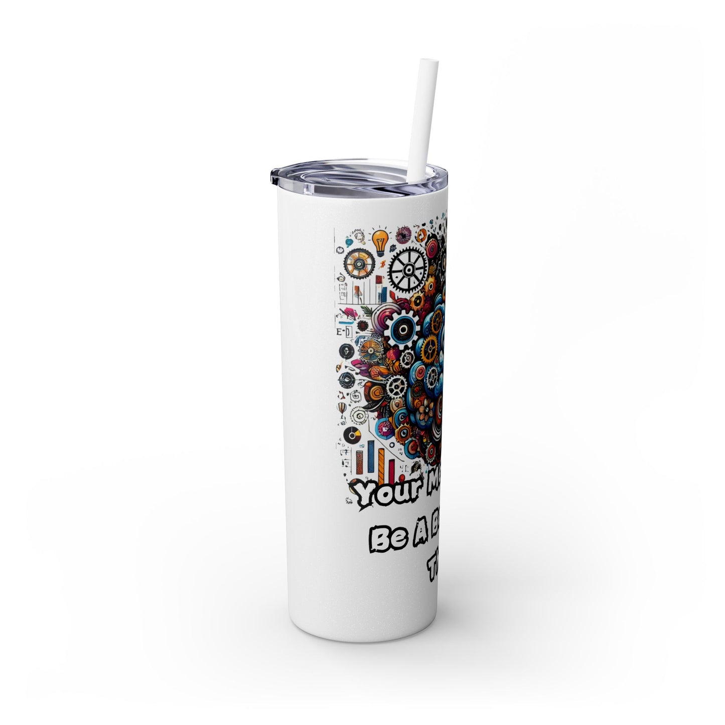 Skinny Tumbler with Straw, 20oz