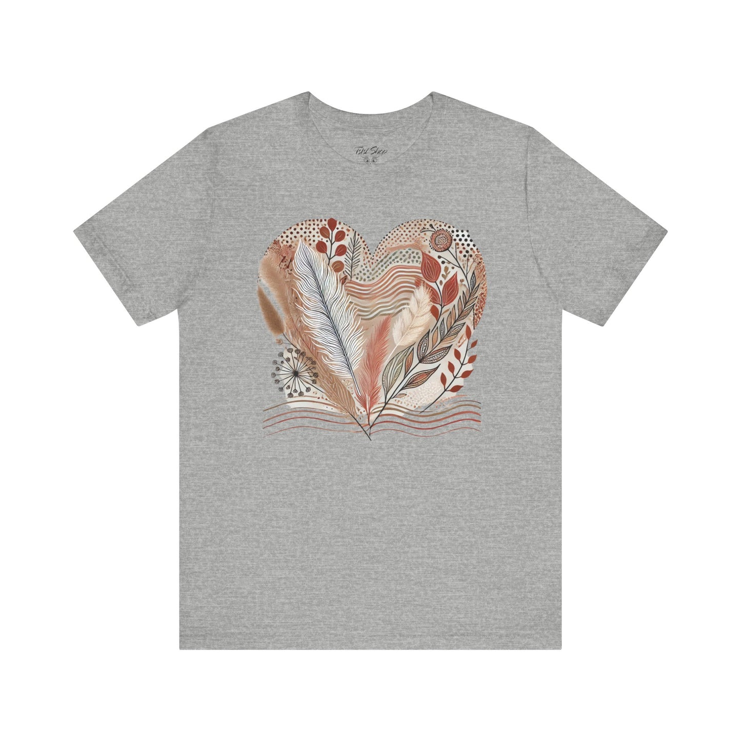 Boho Heart Unisex Jersey Tee – Comfy Vibes for Everyday - By Ts1st Shop