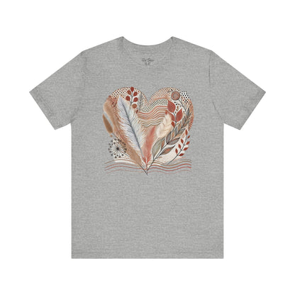 Boho Heart Unisex Jersey Tee – Comfy Vibes for Everyday - By Ts1st Shop