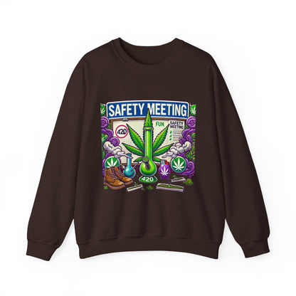 Safety Meeting - Cannabis Lovers - Unisex Heavy Blend™ Crewneck Sweatshirt - Ts1st