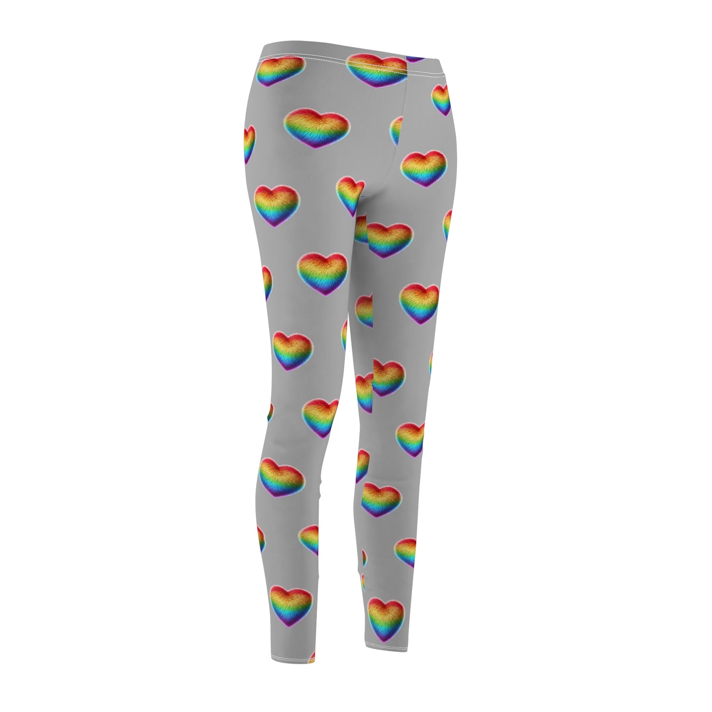 Rainbow Heart Skinny Fit Leggings by Ts1st Shop