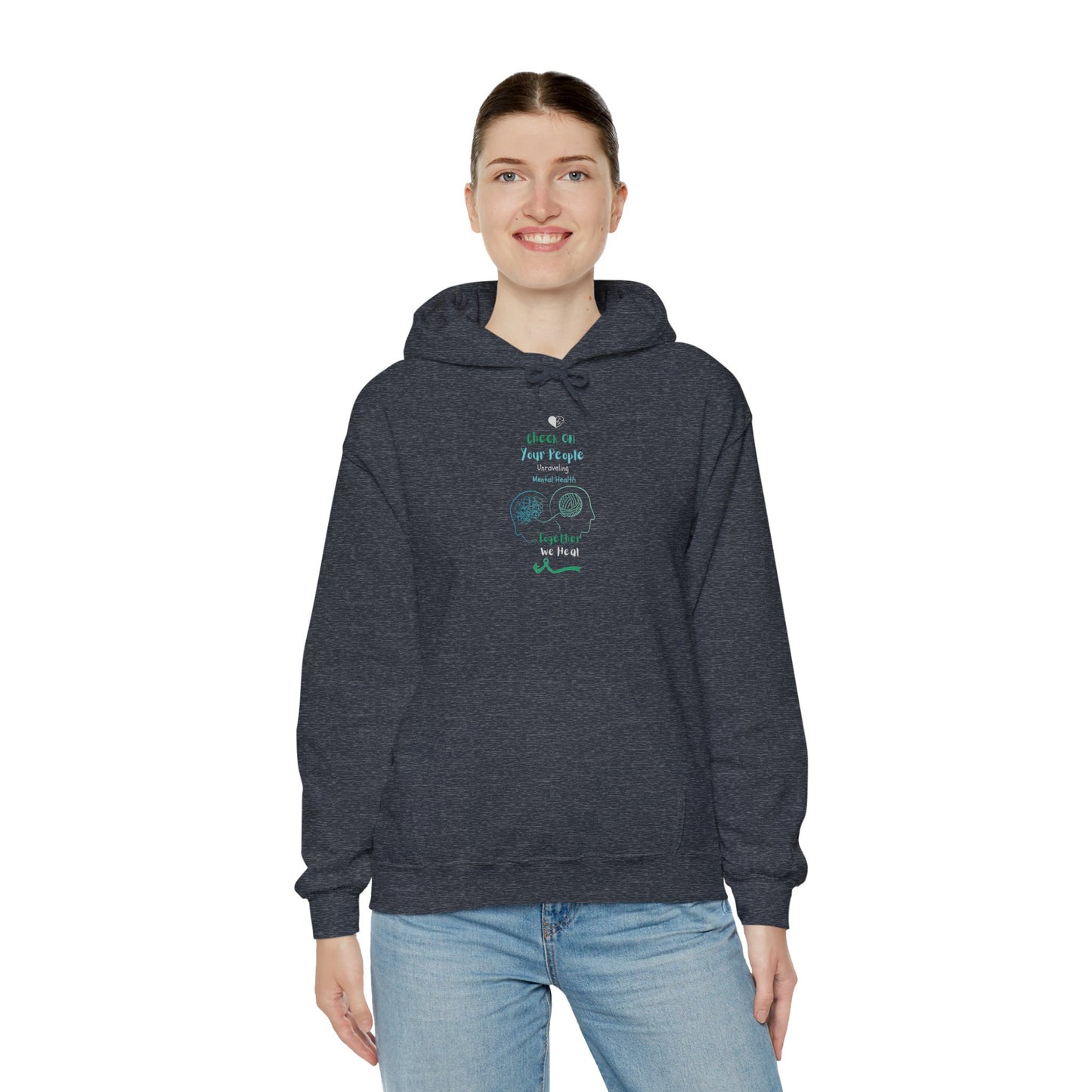 Check on Your People – Unraveling Mental Health Together Hoodie