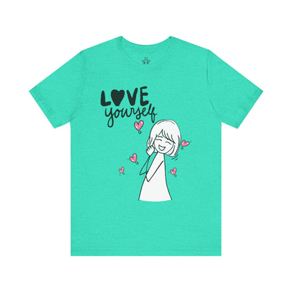 "Love Yourself" Graphic Tee – Classic Unisex Valentine’s Edition - By Ts1st Shop