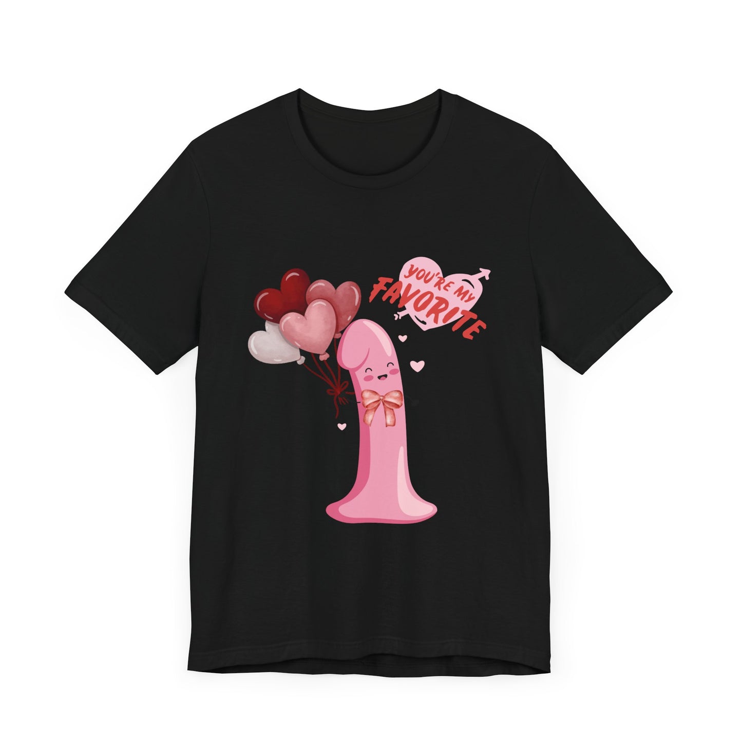 Funny "Valentine Peen" Short Sleeve Tee – Humorous Design for Singles - Unisex - Designs By Ts1st Shop