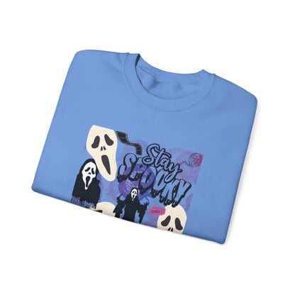 Ts1st - Ghost Face Inspired Unisex Heavy Blend Crewneck Sweatshirt