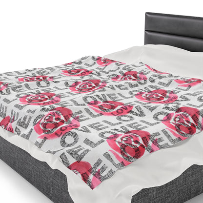 Cozy Valentine's Day Love Print Blanket – The Perfect Gift of Warmth - By Ts1st