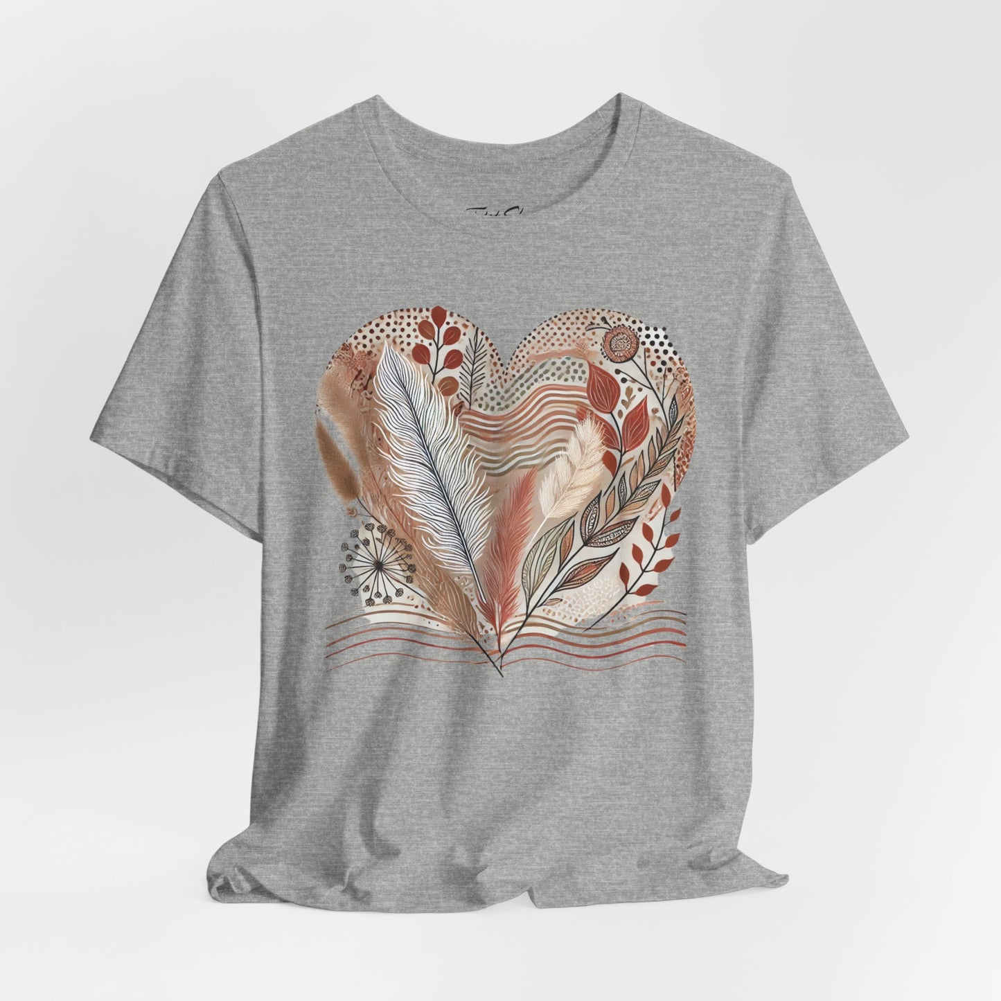 Boho Heart Unisex Jersey Tee – Comfy Vibes for Everyday - By Ts1st Shop