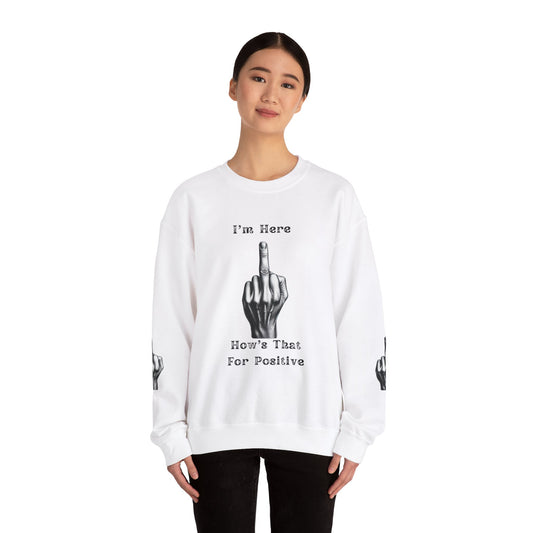 Middle Finger Graphic Unisex Crewneck Sweatshirt - Ts1st