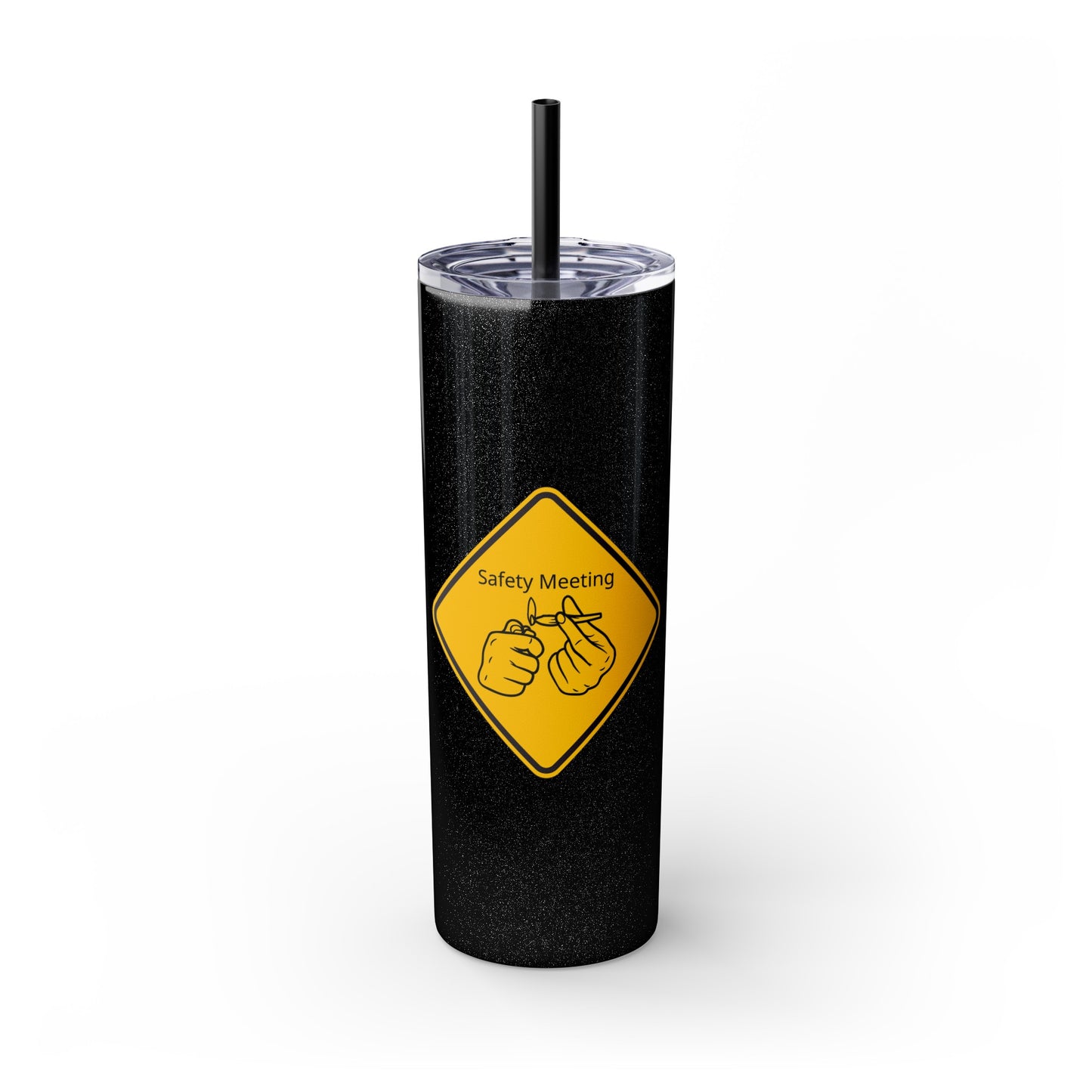 Safety meeting Skinny Tumbler with Straw, 20oz