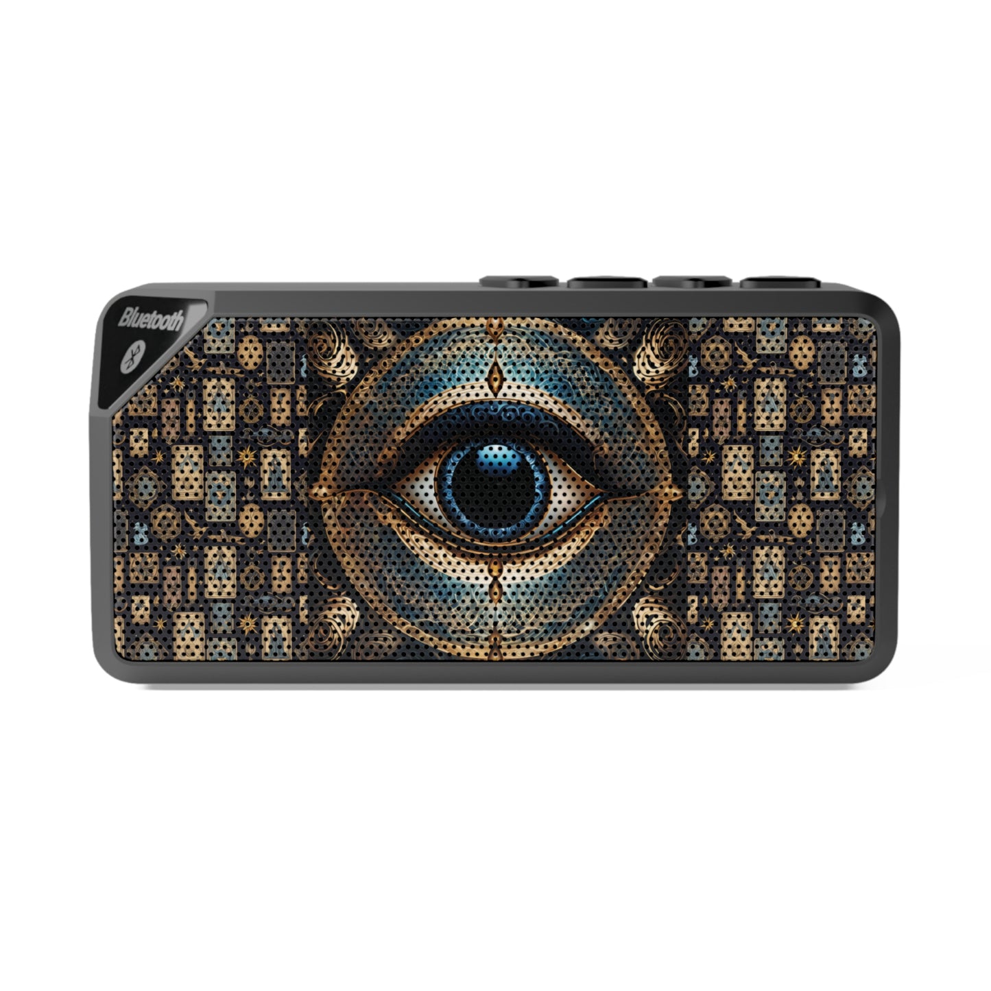 AI-Generated Evil Eye Art Bluetooth Jabba Speaker – Designed by Ts1st LLC