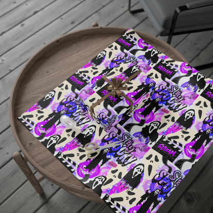 Ts1st - 90s Vibe Ghost Face Halloween Wrapping Paper