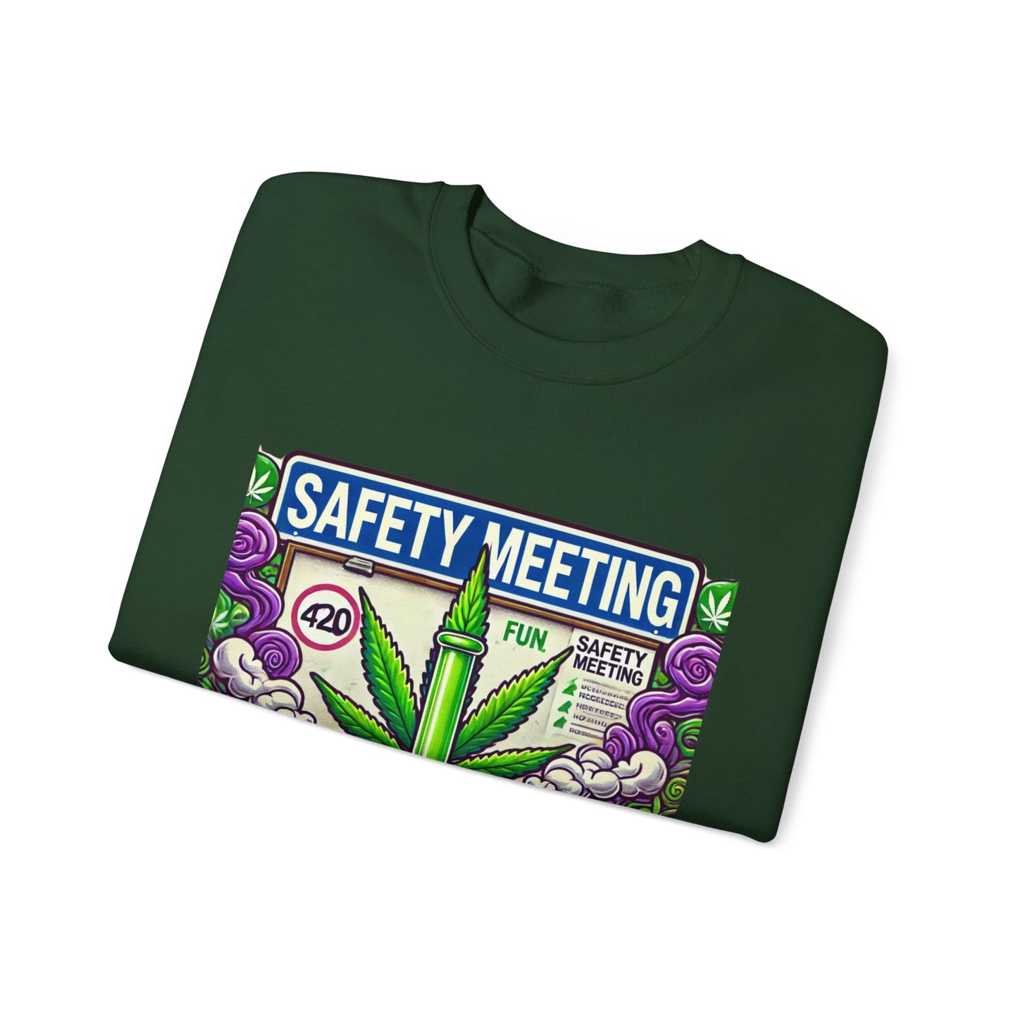 Safety Meeting - Cannabis Lovers - Unisex Heavy Blend™ Crewneck Sweatshirt - Ts1st