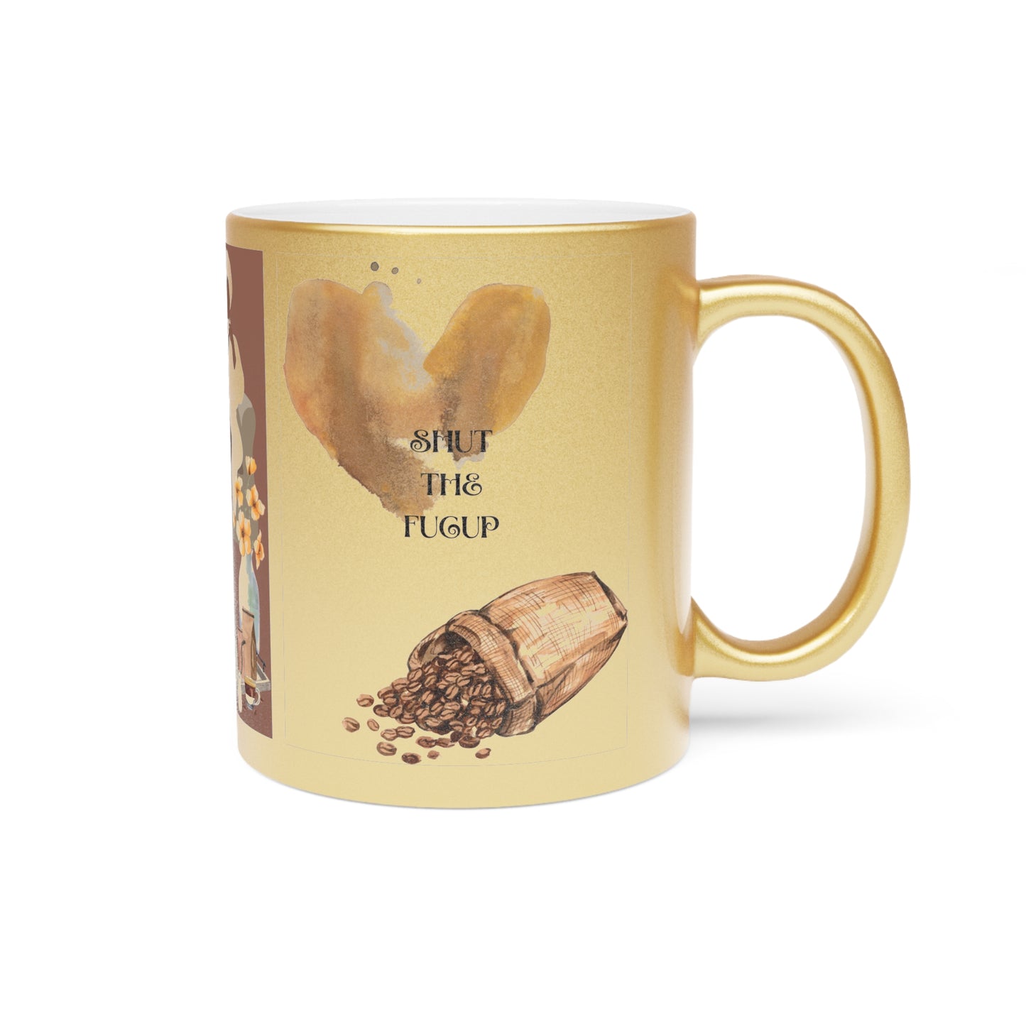 Moody Coffee - Metallic Mug (Silver\Gold)