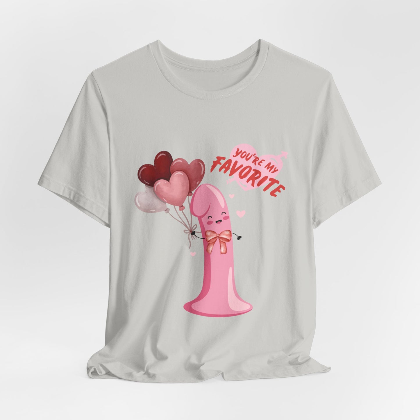 Funny "Valentine Peen" Short Sleeve Tee – Humorous Design for Singles - Unisex - Designs By Ts1st Shop