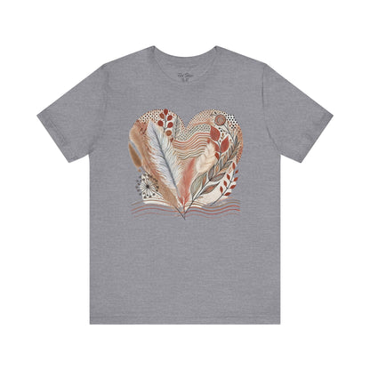 Boho Heart Unisex Jersey Tee – Comfy Vibes for Everyday - By Ts1st Shop