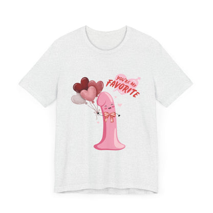 Funny "Valentine Peen" Short Sleeve Tee – Humorous Design for Singles - Unisex - Designs By Ts1st Shop