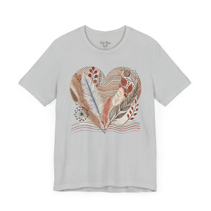 Boho Heart Unisex Jersey Tee – Comfy Vibes for Everyday - By Ts1st Shop