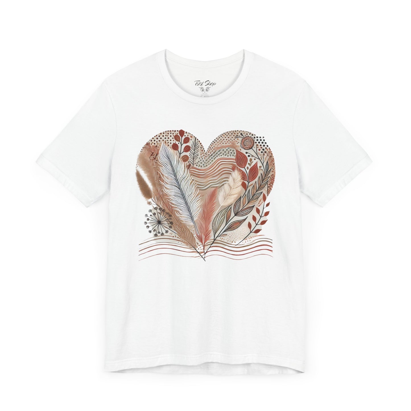 Boho Heart Unisex Jersey Tee – Comfy Vibes for Everyday - By Ts1st Shop