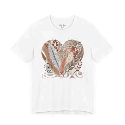 Boho Heart Unisex Jersey Tee – Comfy Vibes for Everyday - By Ts1st Shop