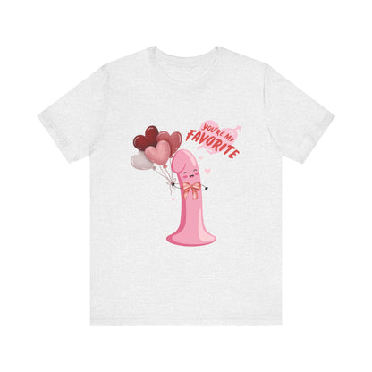 Funny "Valentine Peen" Short Sleeve Tee – Humorous Design for Singles - Unisex - Designs By Ts1st Shop