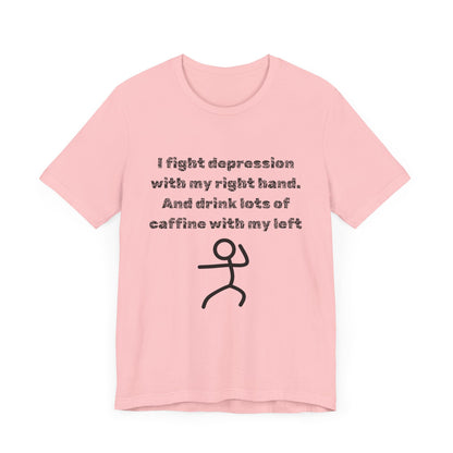 Humorous Mental Health Shirt for Coffee Lovers – Unisex Graphic Tee