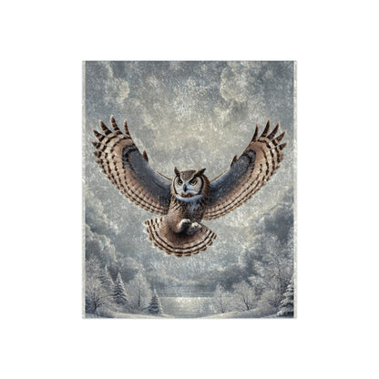 Luxury Owl Blanket - Crushed Velvet - Designed By Ts1st