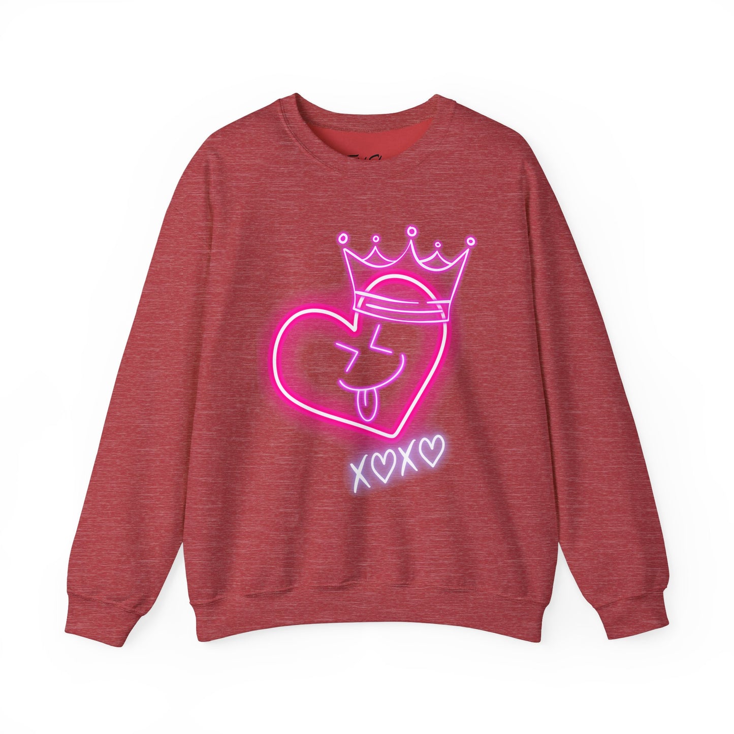 Cozy Valentine Crewneck Sweatshirt – Designed by Ts1st Shop