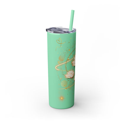 Skinny Tumbler with Straw, 20oz By Ts1st LLC