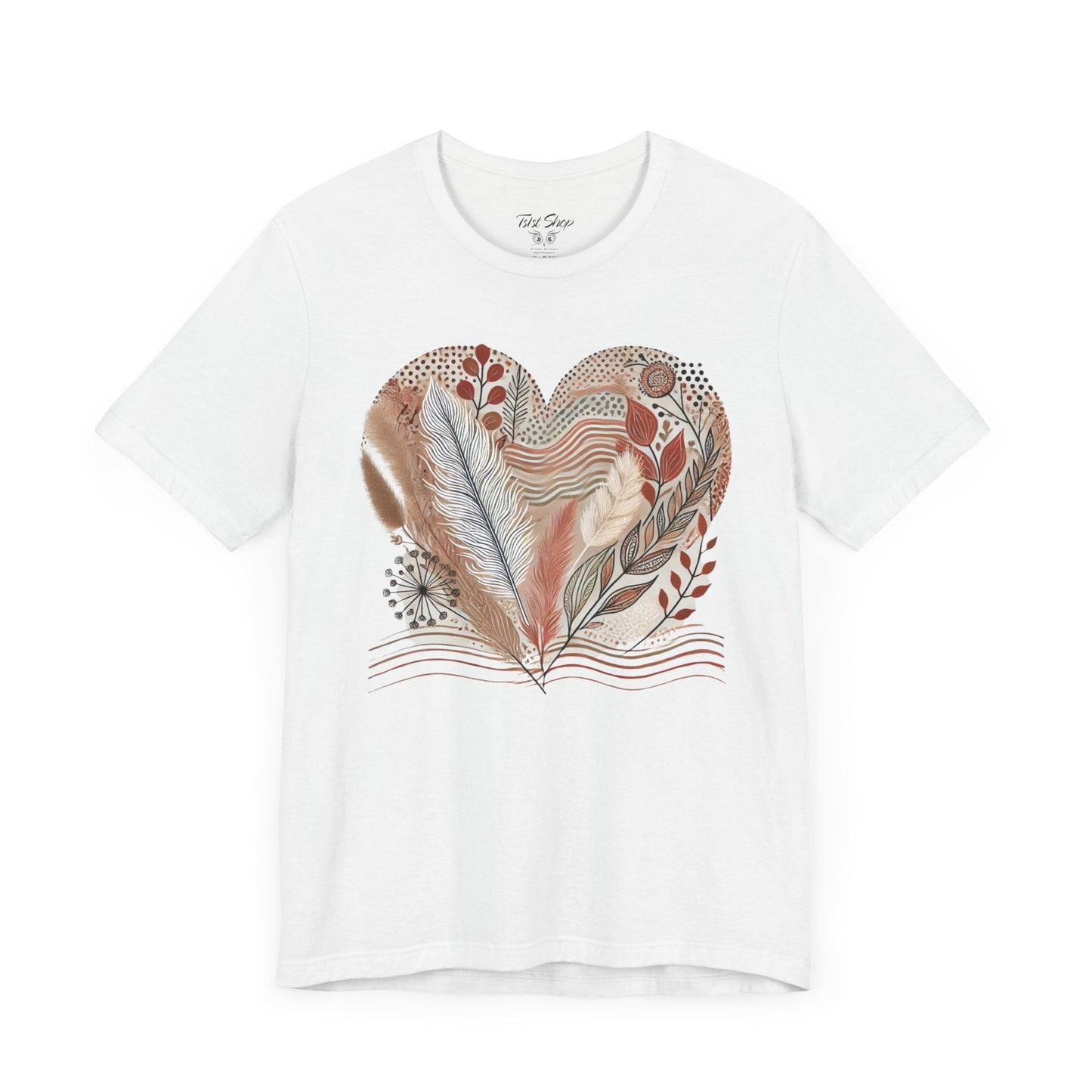 Boho Heart Unisex Jersey Tee – Comfy Vibes for Everyday - By Ts1st Shop