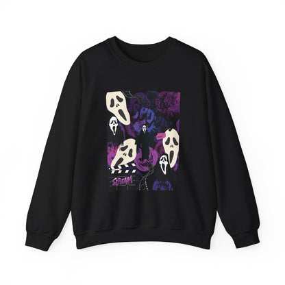 Ts1st - Ghost Face Inspired Unisex Heavy Blend Crewneck Sweatshirt