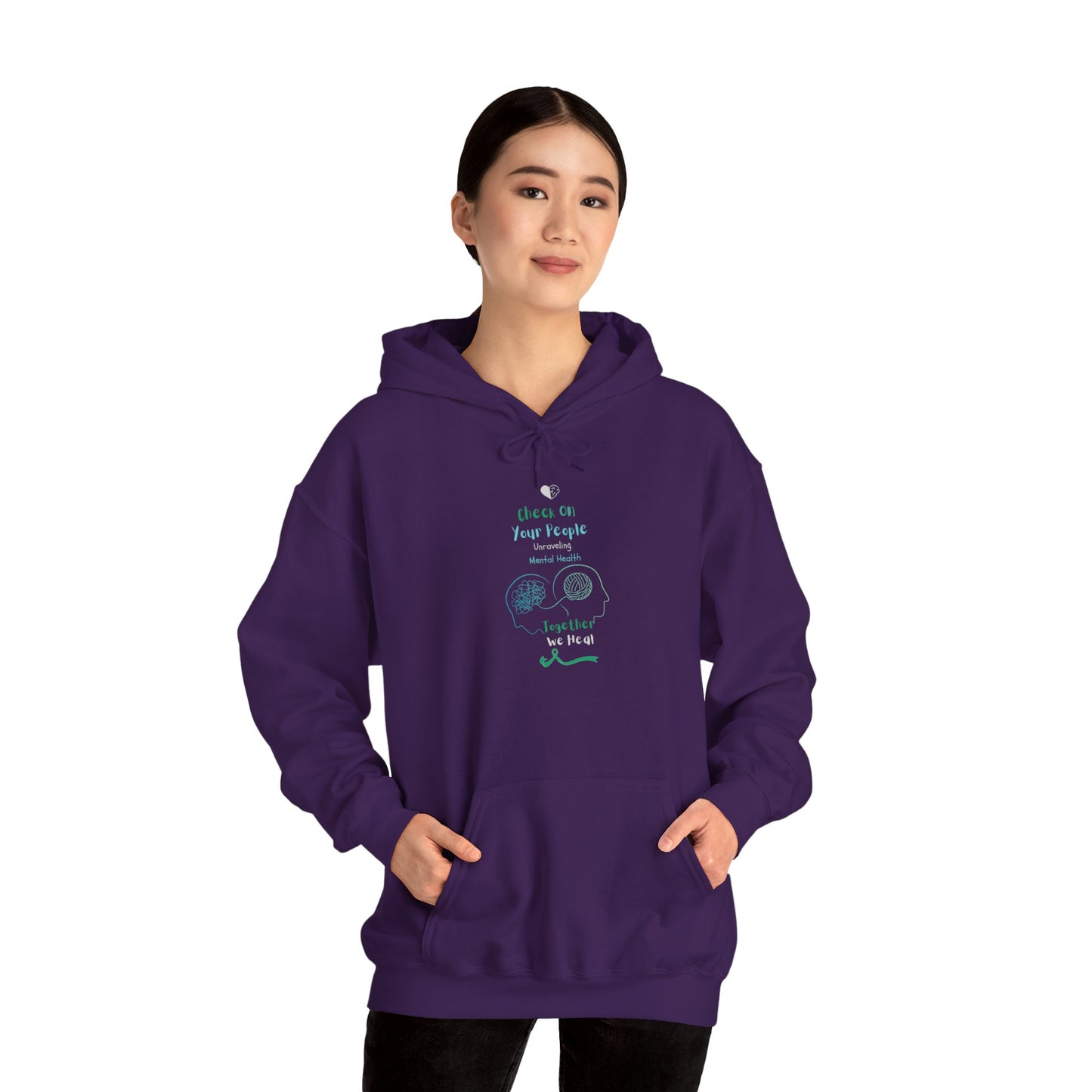 Check on Your People – Unraveling Mental Health Together Hoodie