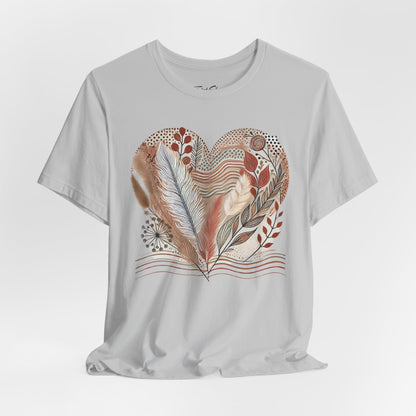 Boho Heart Unisex Jersey Tee – Comfy Vibes for Everyday - By Ts1st Shop